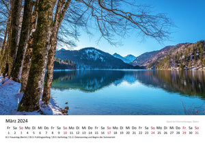 Edition Seidel Premium Kalender Deutschlands Naturparadiese 2024 Format DIN A3 Wandkalender Europa Deutschland Schleswig-Holstein Mecklenburg-Vorpommern Bayern Alpen Meer Küste Christian Müringer