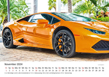 Laden Sie das Bild in den Galerie-Viewer, Edition Seidel Premium Kalender Sportwagen 2024 Format DIN A3 Wandkalender Autokalender Lebensmotto Lebensgefühl Hobby Auto Rennwagen Maschine
