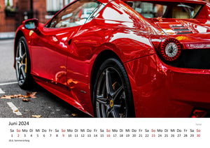 Edition Seidel Premium Kalender Sportwagen 2024 Format DIN A3 Wandkalender Autokalender Lebensmotto Lebensgefühl Hobby Auto Rennwagen Maschine