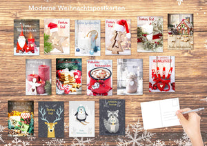 Edition Seidel Set Weihnachtspostkarten Weihnachten Karten Postkarten Weihnachtskarten