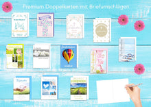 Laden Sie das Bild in den Galerie-Viewer, Edition Seidel Set 24 Premium Konfirmationskarten mit Umschlag (Doppelkarten/Klappkarten mit Briefumschlag) Karte Postkarte Konfirmation (12 x 2 Karten)
