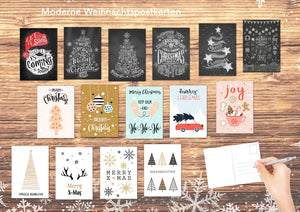 Edition Seidel Set Weihnachtspostkarten Weihnachten Karten Postkarten Weihnachtskarten