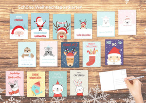 Edition Seidel Set 30 Weihnachtspostkarten (2x15) Weihnachten Karten Postkarten Weihnachtskarten