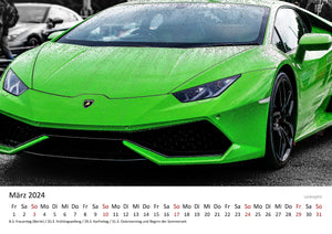 Edition Seidel Premium Kalender Sportwagen 2024 Format DIN A3 Wandkalender Autokalender Lebensmotto Lebensgefühl Hobby Auto Rennwagen Maschine