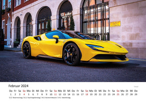 Edition Seidel Premium Kalender Sportwagen 2024 Format DIN A3 Wandkalender Autokalender Lebensmotto Lebensgefühl Hobby Auto Rennwagen Maschine